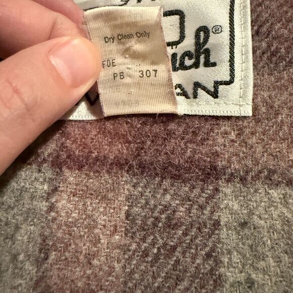 VTG Woolrich Woman Pink Mountain Parka Jacket Wool Plaid Lined Hooded Large USA - Picture 8 of 11